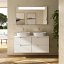 Mueble de baño Vima suspendido sobre encimera 4 cajones doble seno 120 cm de Salgar